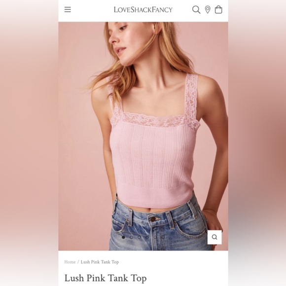 LoveShackFanty Lush Pink Tank Top - Picture 3 of 4